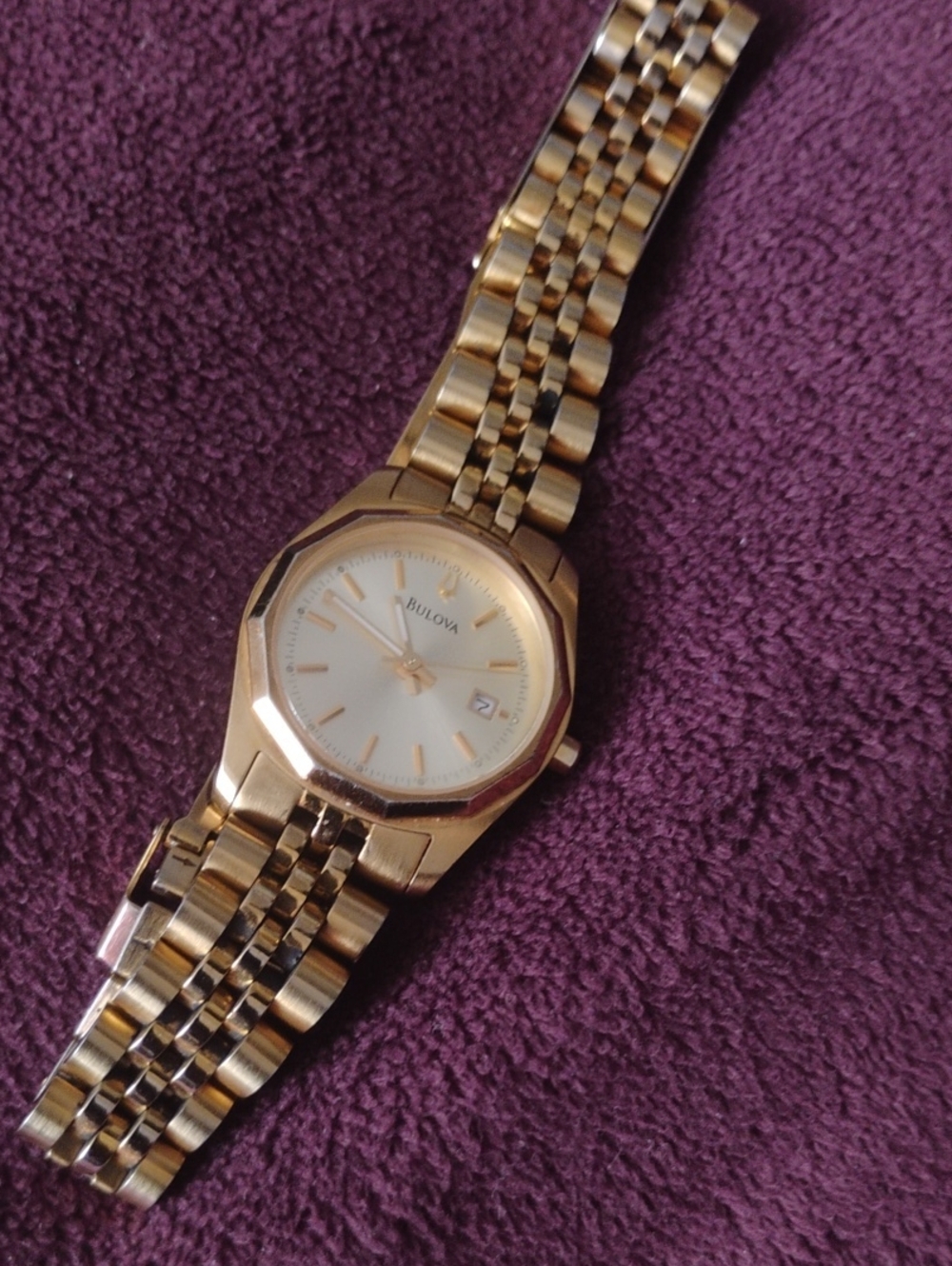 Bulova Gold-Tone Women's Bracelet Watch with Champagne Dial